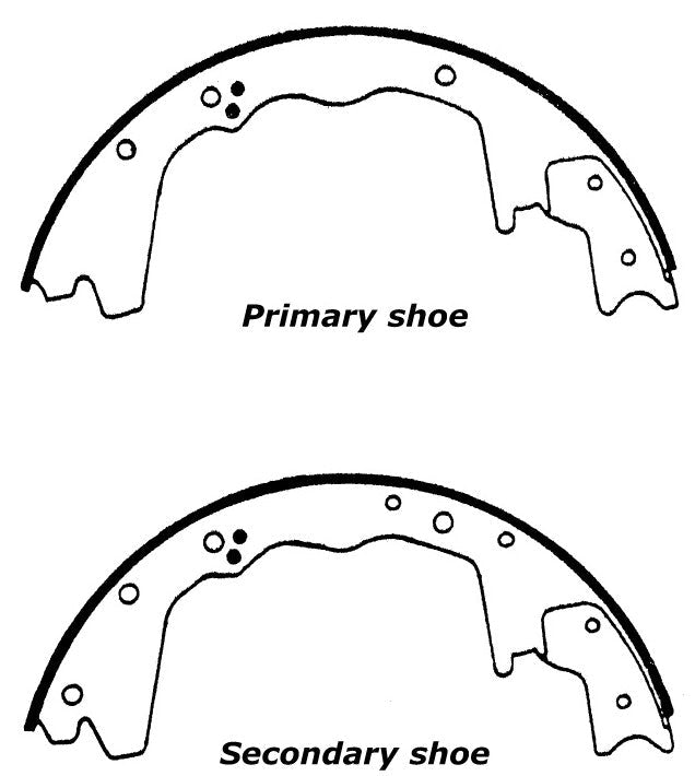 Porterfield Brake Shoes for 1991 FORD F350 1 Ton 4WD DRW  3 1/2