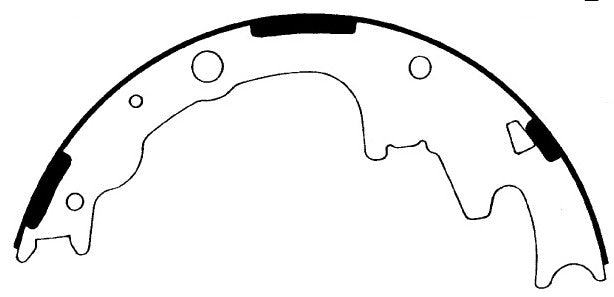 Porterfield Brake Shoes for 2008 FORD RANGER 2WD 9" Rear Shoe