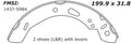 Porterfield Brake Shoes for 2011 FORD FIESTA- Rear Drum